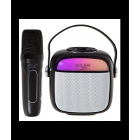 Adler AD 1199B Karaoke Speaker With Microphone, Black
