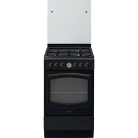 Indesit IS5G8MHA/E/1 Cooker, Gas hob, Electric oven, A, Width 50 cm, White/Black