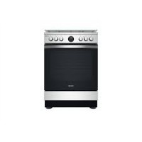 Indesit IS67G8CHX/E/1 Cooker, Freestanding, Gas hob, Electric oven, A, Width 60 cm, White/Black