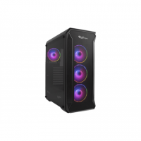 GENESIS IRID 505 ARGB Pc case, Midi tower, 2xUSB 3.0, 2xUSB 2.0, 2x Jack, Black