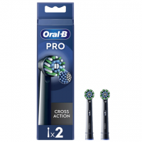 Oral-B | Replaceable toothbrush heads | EB50BRX-2 Cross Action Pro | Heads | For adults | Number of brush heads included 2 | Bla